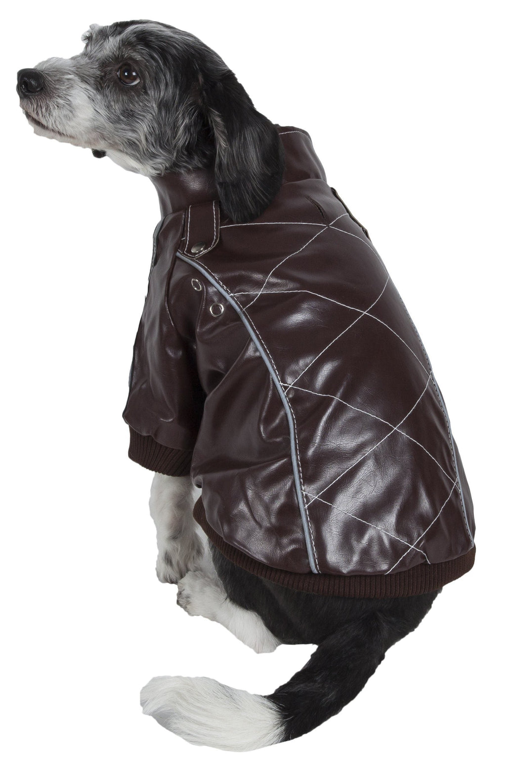 Pet Life ® 'Wuff-Rider' Fashion Suede Stitched Dog Jacket - P's One-Stop Shop 