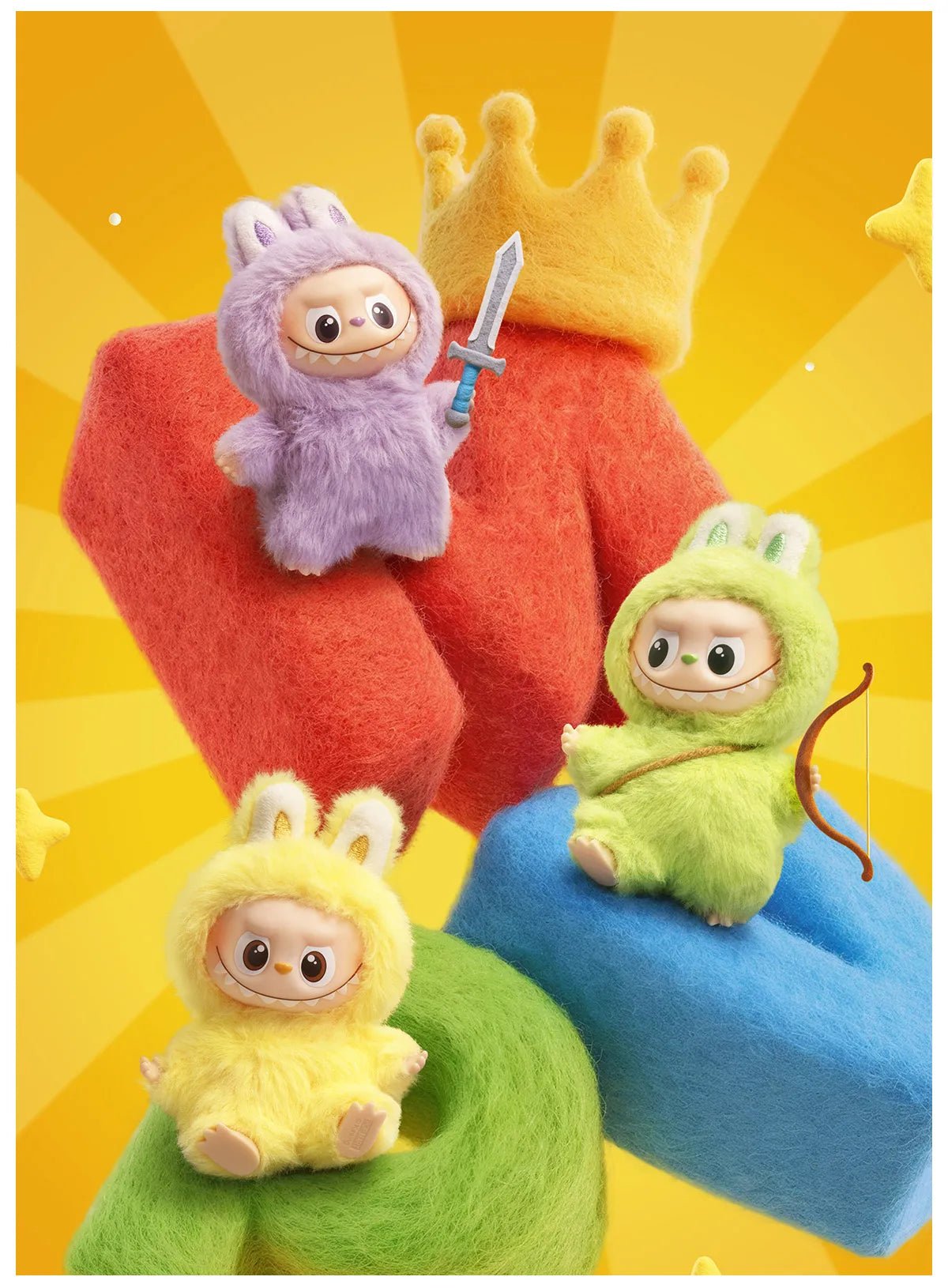 Pop Mart Labubu Pin for Love Series Blind Box (A-M) Yellow - P's One-Stop Shop 