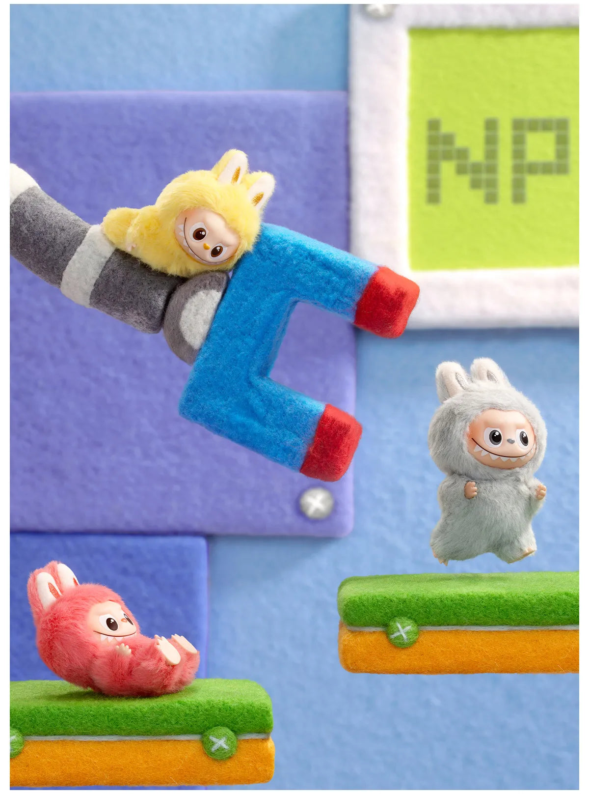 Pop Mart Labubu Pin for Love Series Blind Box (N-Z) Blue - P's One-Stop Shop 