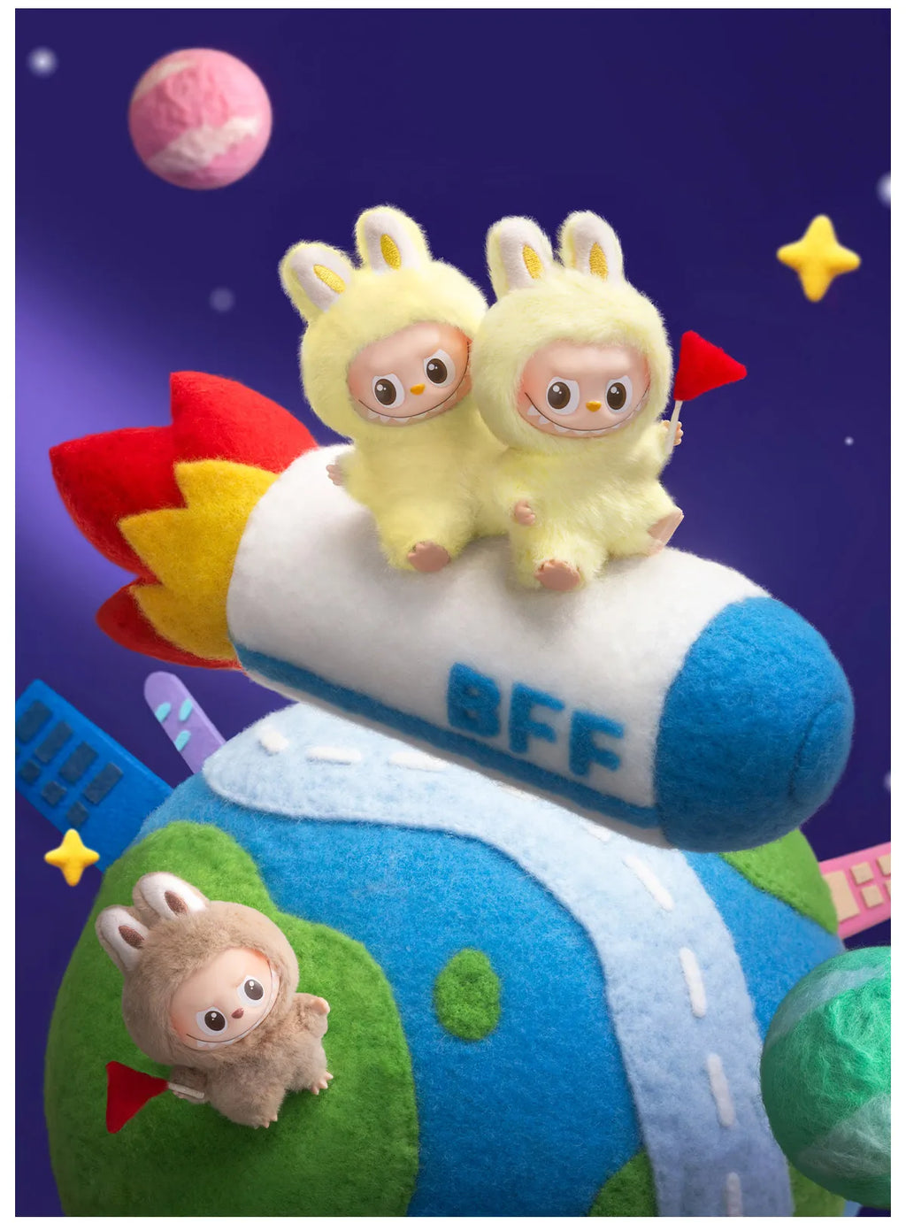 Pop Mart Labubu Pin for Love Series Blind Box (N-Z) Blue - P's One-Stop Shop 