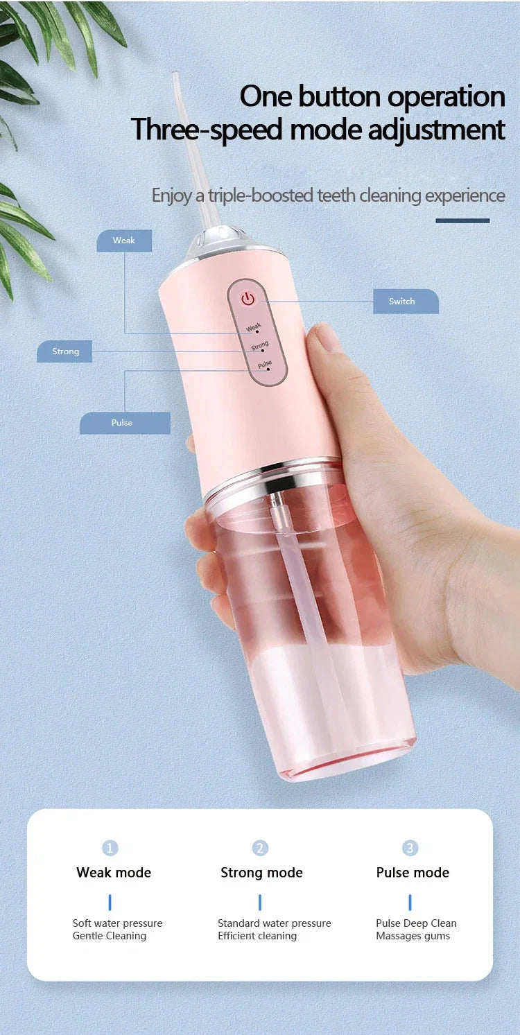 Portable Oral Irrigator - Dental Water Flosser for Teeth Cleaning & Whitening - P's One-Stop Shop 