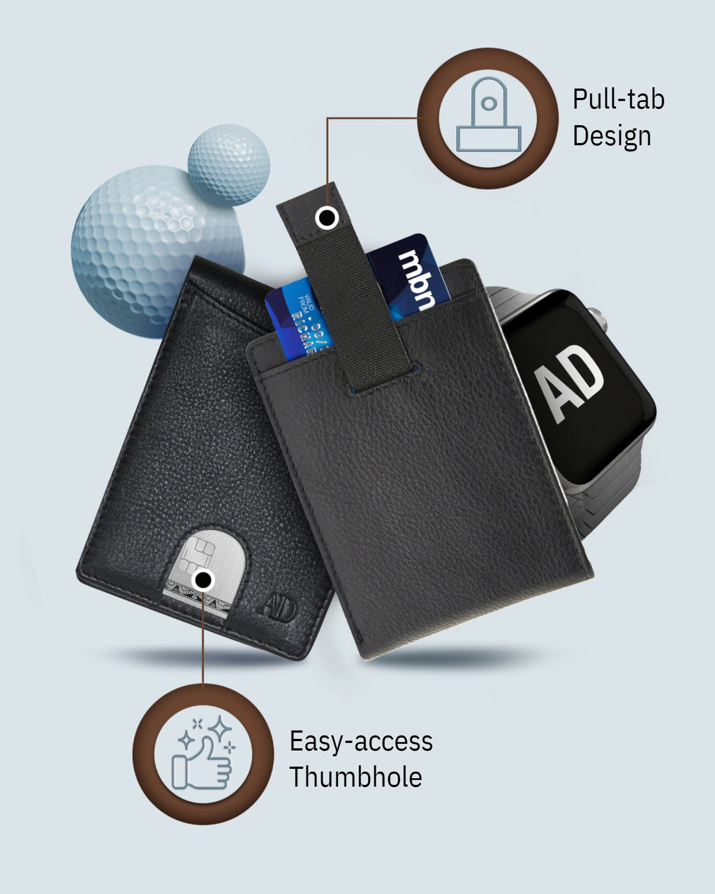 Pull Strap Bifold Wallet - P's One-Stop Shop 
