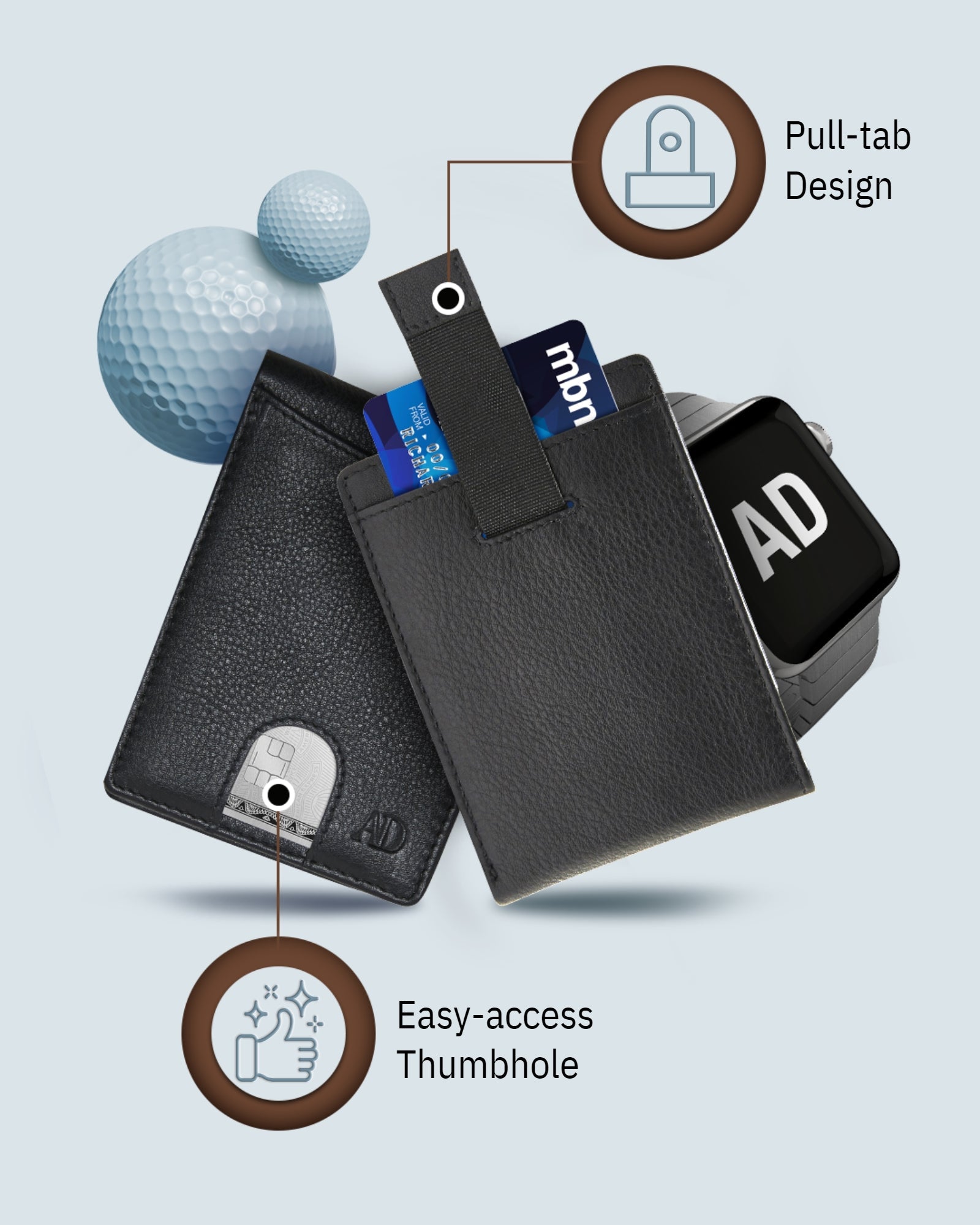 Pull Strap Bifold Wallet - P's One-Stop Shop 