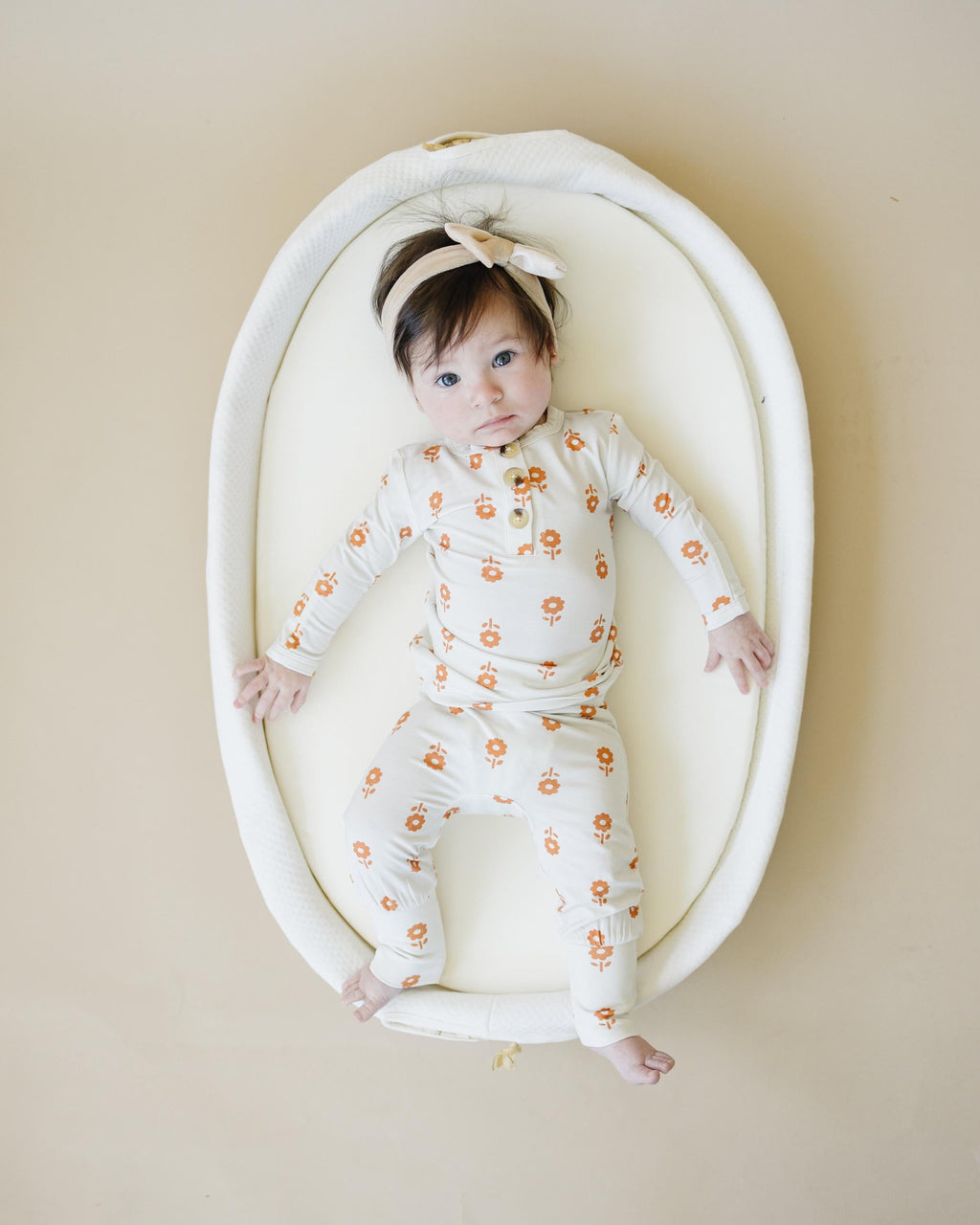 Pumpkin Posie Bamboo Pajamas: Fall Baby & Toddler PJs - P's One-Stop Shop 
