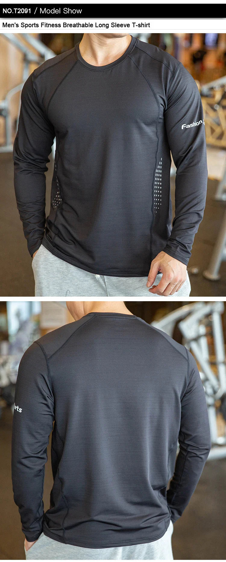 Quick Dry Men's Compression Workout Tee - P's One-Stop Shop 