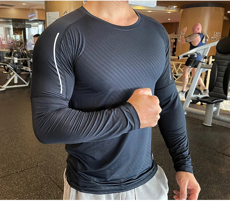 Quick Dry Men's Compression Workout Tee - P's One-Stop Shop 