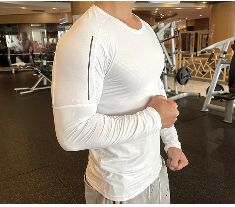 Quick Dry Men's Compression Workout Tee - P's One-Stop Shop 
