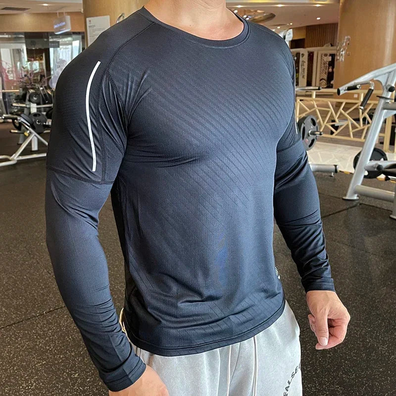 Quick Dry Men's Compression Workout Tee - P's One-Stop Shop 