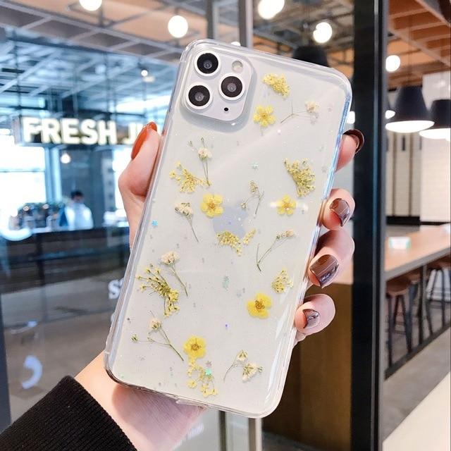 Real Dried Flowers iPhone Case - P's One-Stop Shop 