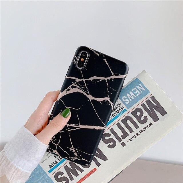 Ring Stand Marble iPhone Case - P's One-Stop Shop 