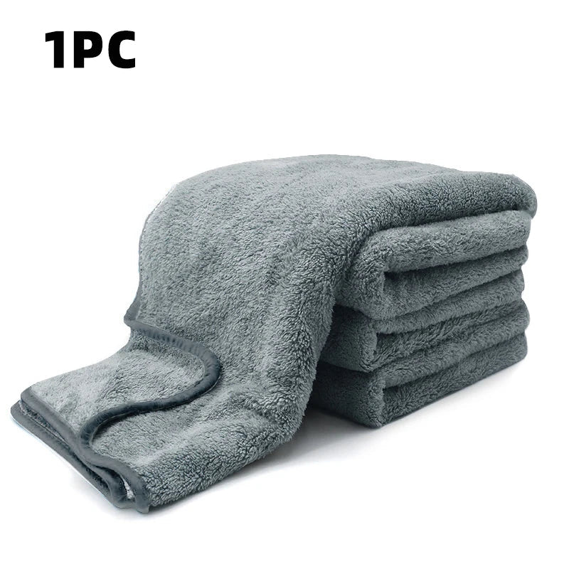 SEAMETAL Microfiber Car Towel Super Absorbency Car Cleaning Care Cloth Auto Towel One-Time Fast Drying for Car Wash Accessories - P's One-Stop Shop 