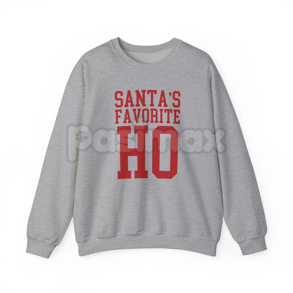 Santa’s Favorite Ho Cozy Christmas Crewneck | Funny Viral Holiday Sweatshirt for Women | Adult Humor Xmas Jumper - P's One-Stop Shop 