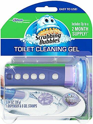 Scrubbing Bubbles Toilet Cleaning Gel Lavender Meadow 1.34oz 2 Pack - P's One-Stop Shop 