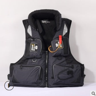 Sea Fishing Life Jacket Rock Fishing Fishing Waistcoat Multi-Function Portable Swimming Large Buoyancy - P's One-Stop Shop 