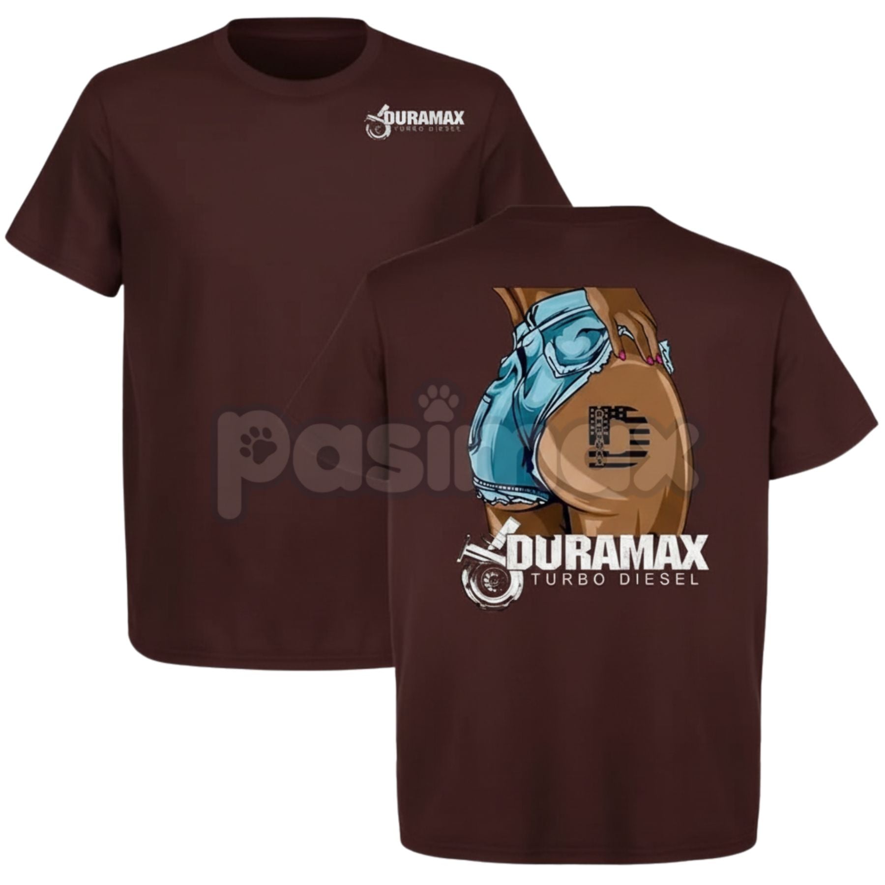 Sexy Duramax Babe 2 Sides T-shirt - Truck & Car Enthusiast Shirt, Diesel Performance Apparel, Bold Women's Truck Fan Gift - P's One-Stop Shop 