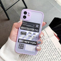 Shockproof Travel Label iPhone Case - P's One-Stop Shop 
