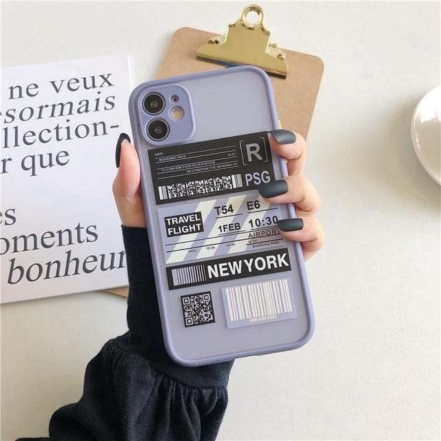 Shockproof Travel Label iPhone Case - P's One-Stop Shop 