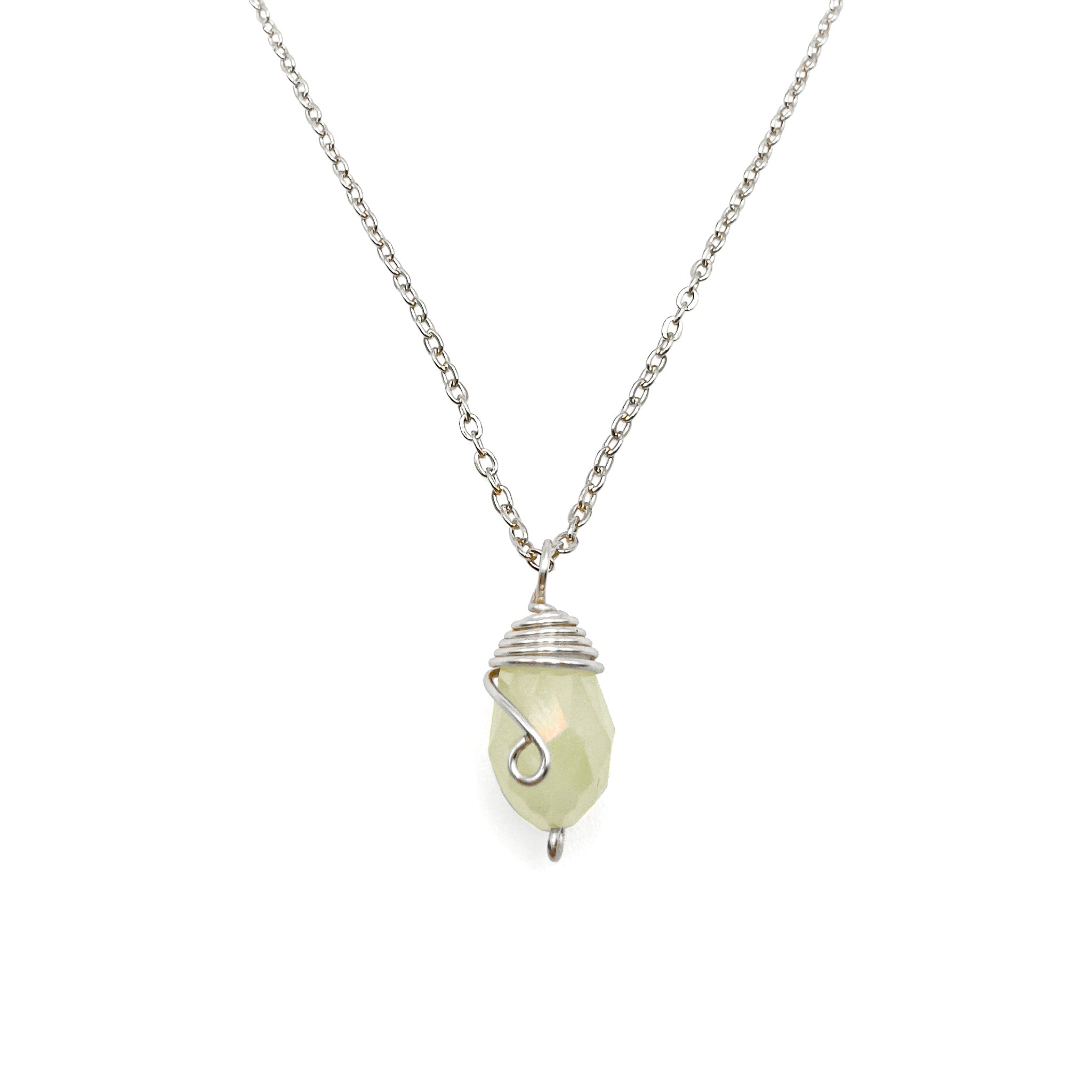 Silver Birthstone necklace - P's One-Stop Shop 