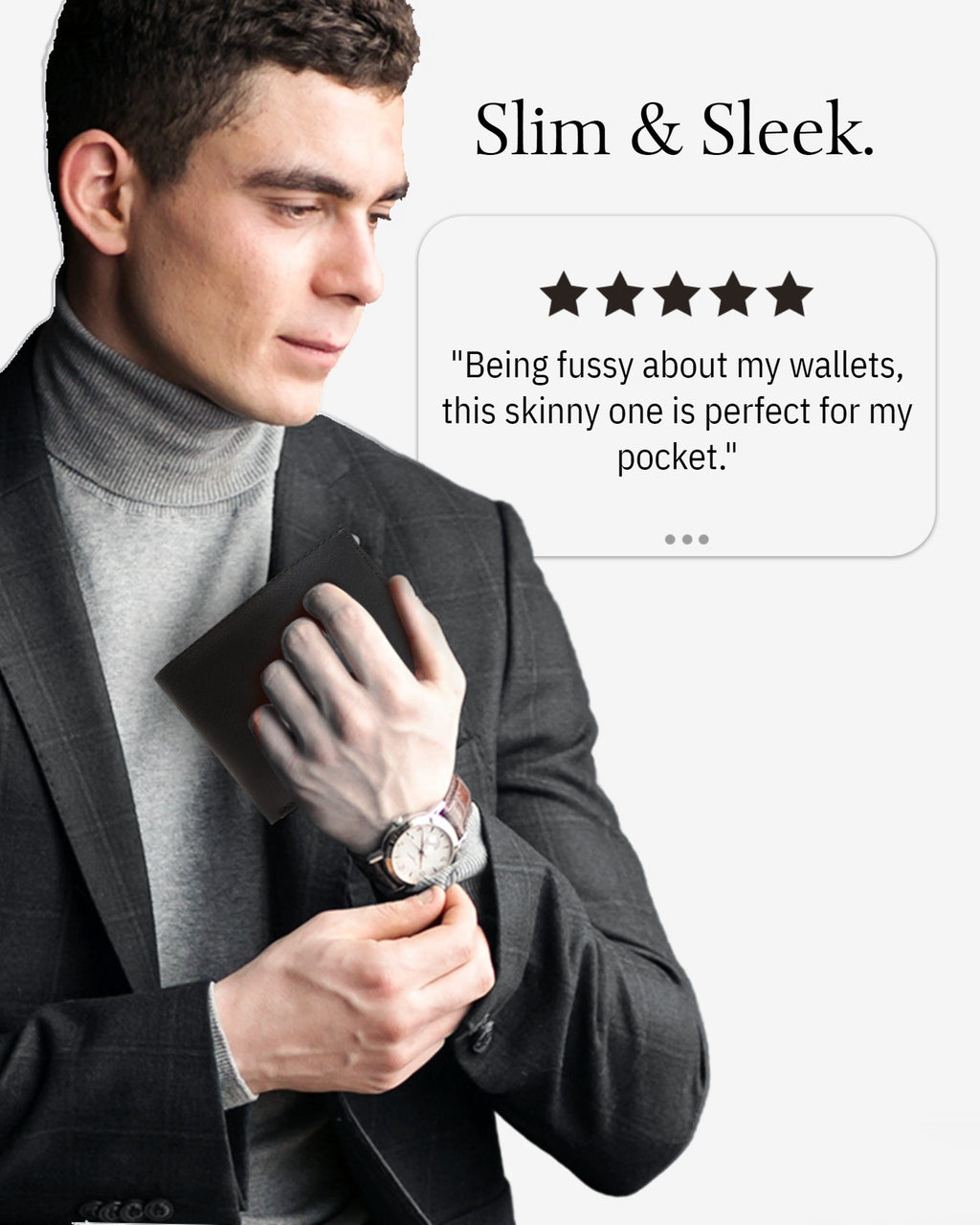 Slim Bifold Wallet With ID Window - P's One-Stop Shop 