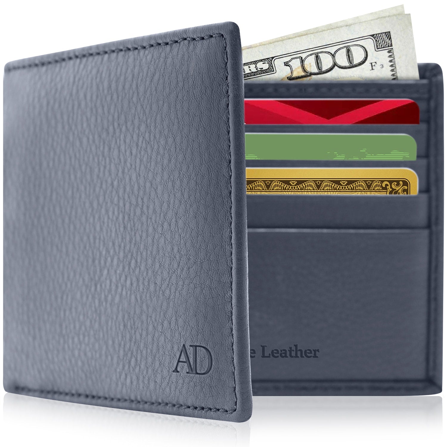 Slim Bifold Wallet With ID Window - P's One-Stop Shop 
