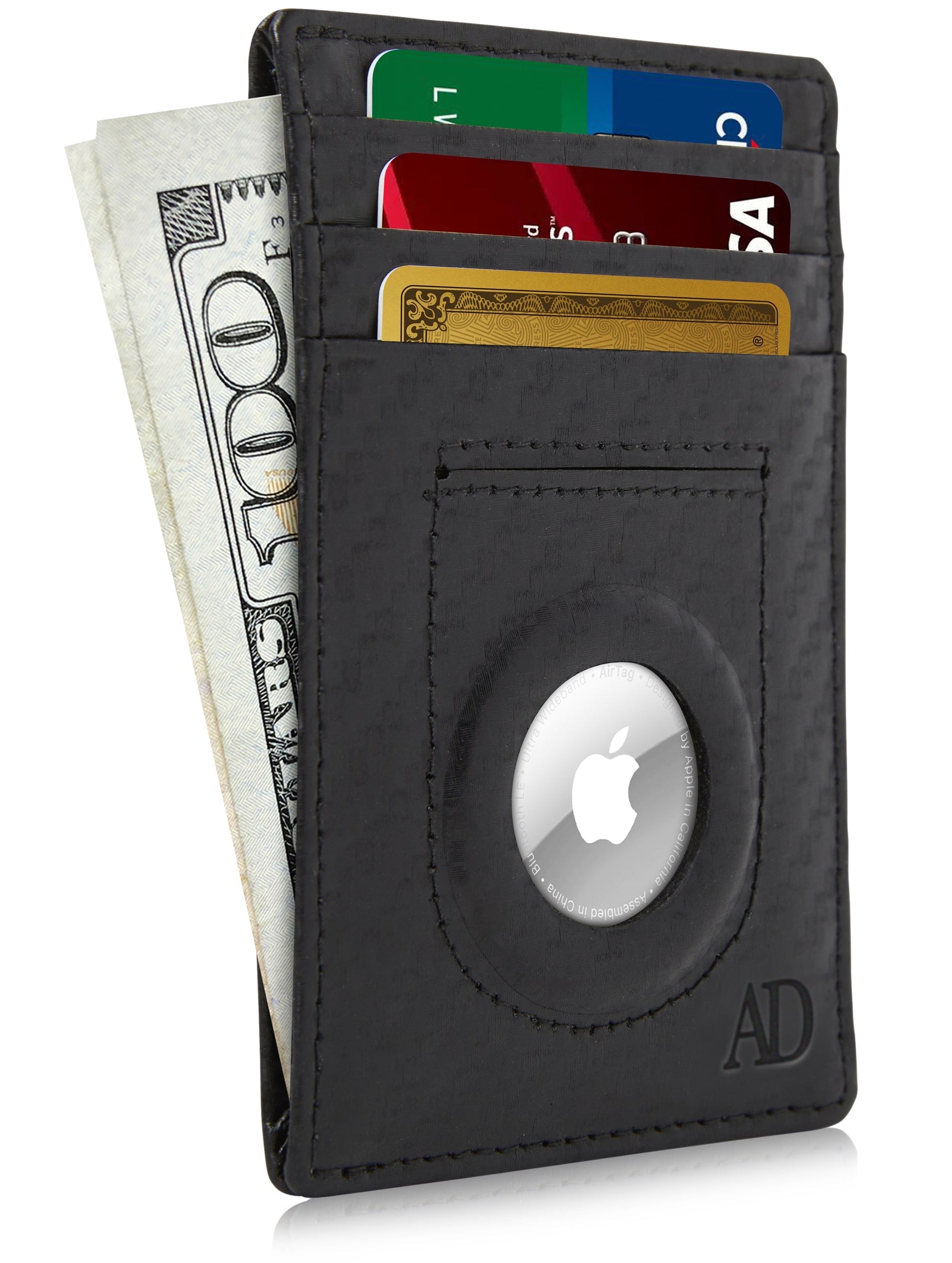 Slim Card Holder With Air Tag Holder - P's One-Stop Shop 
