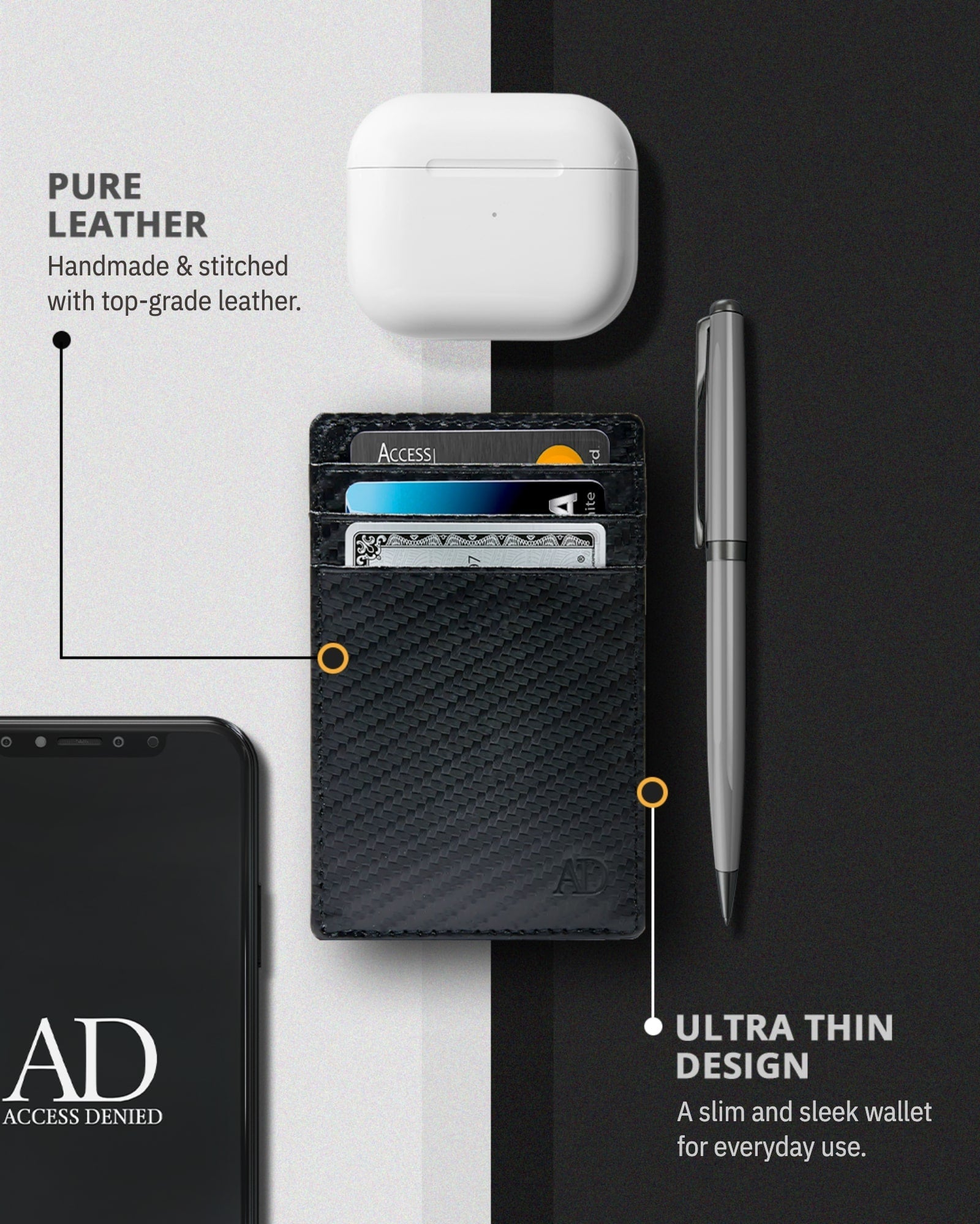 Slim Minimalist Card Holder - P's One-Stop Shop 
