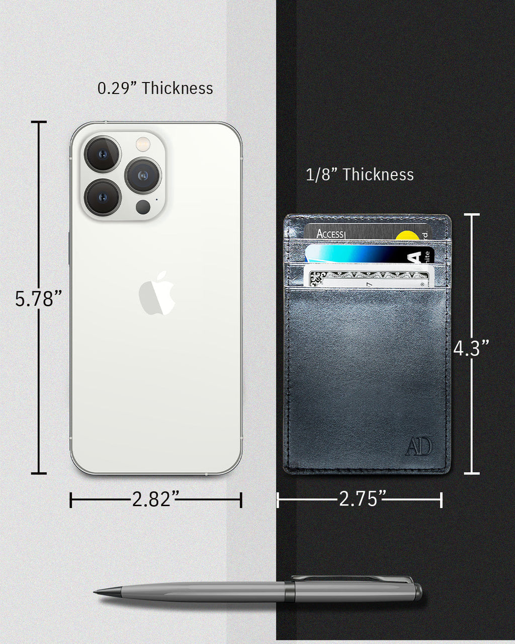 Slim Minimalist Card Holder - P's One-Stop Shop 