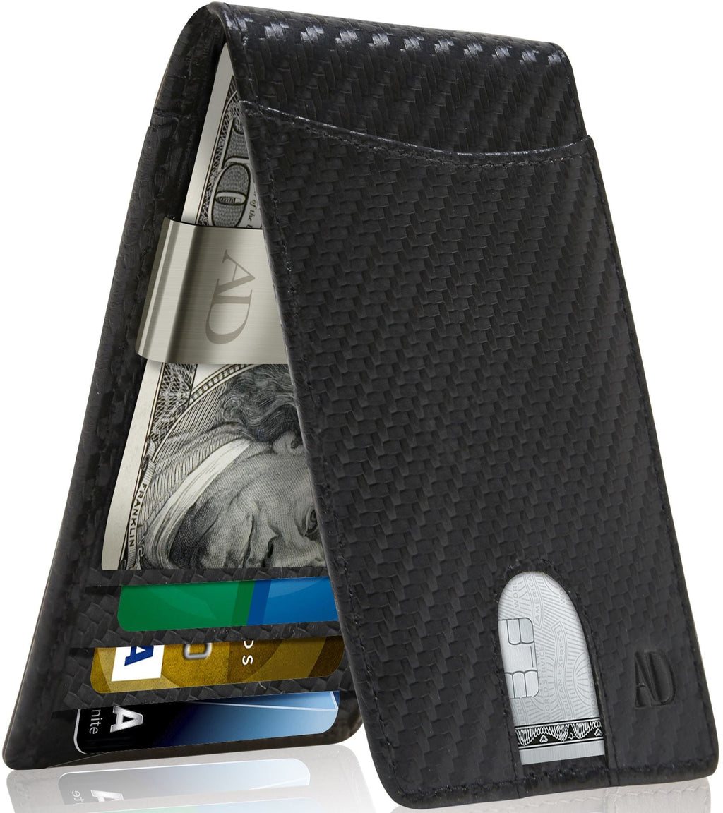 Slim Money Clip Bifold Wallet - P's One-Stop Shop 
