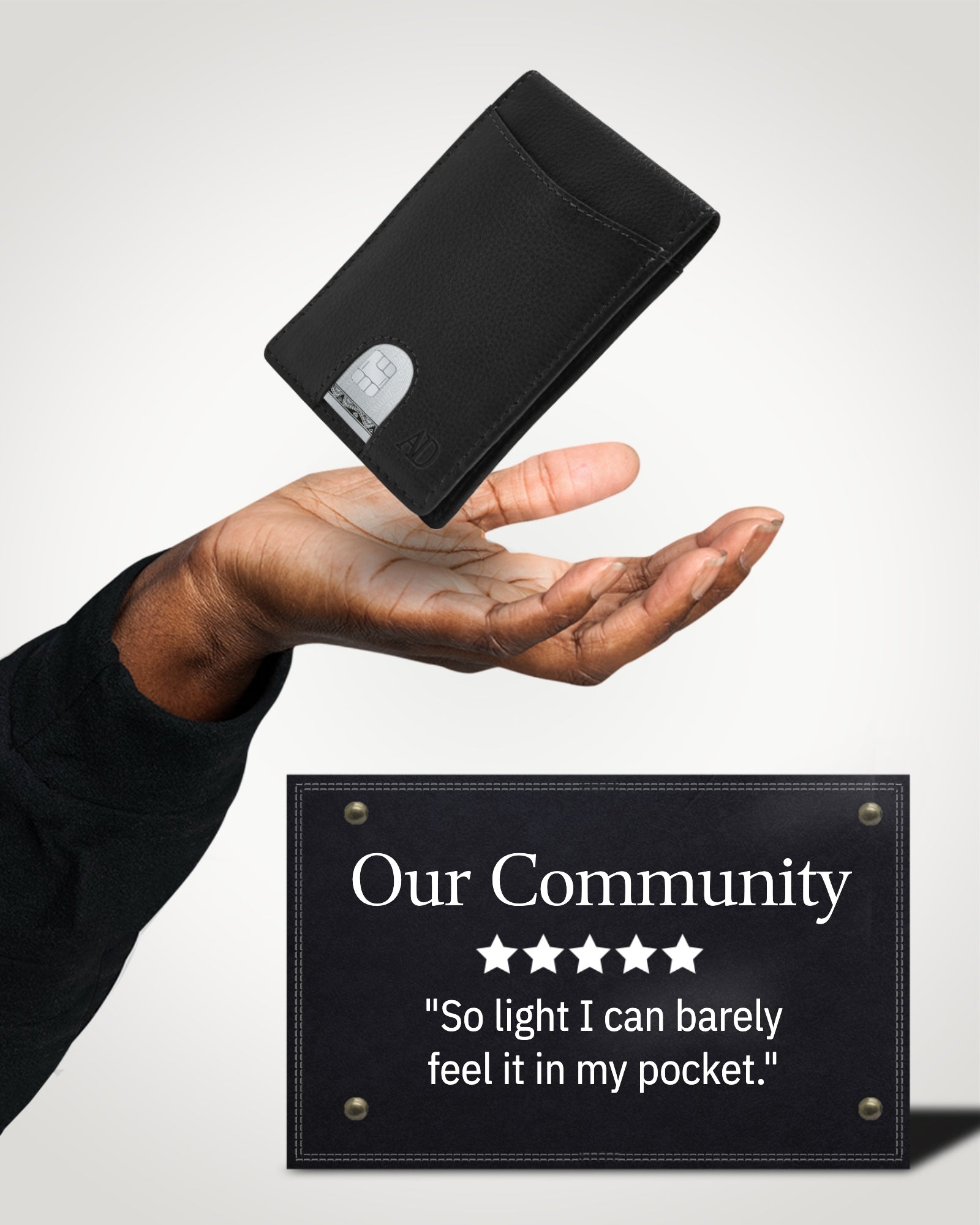 Slim Money Clip Bifold Wallet - P's One-Stop Shop 