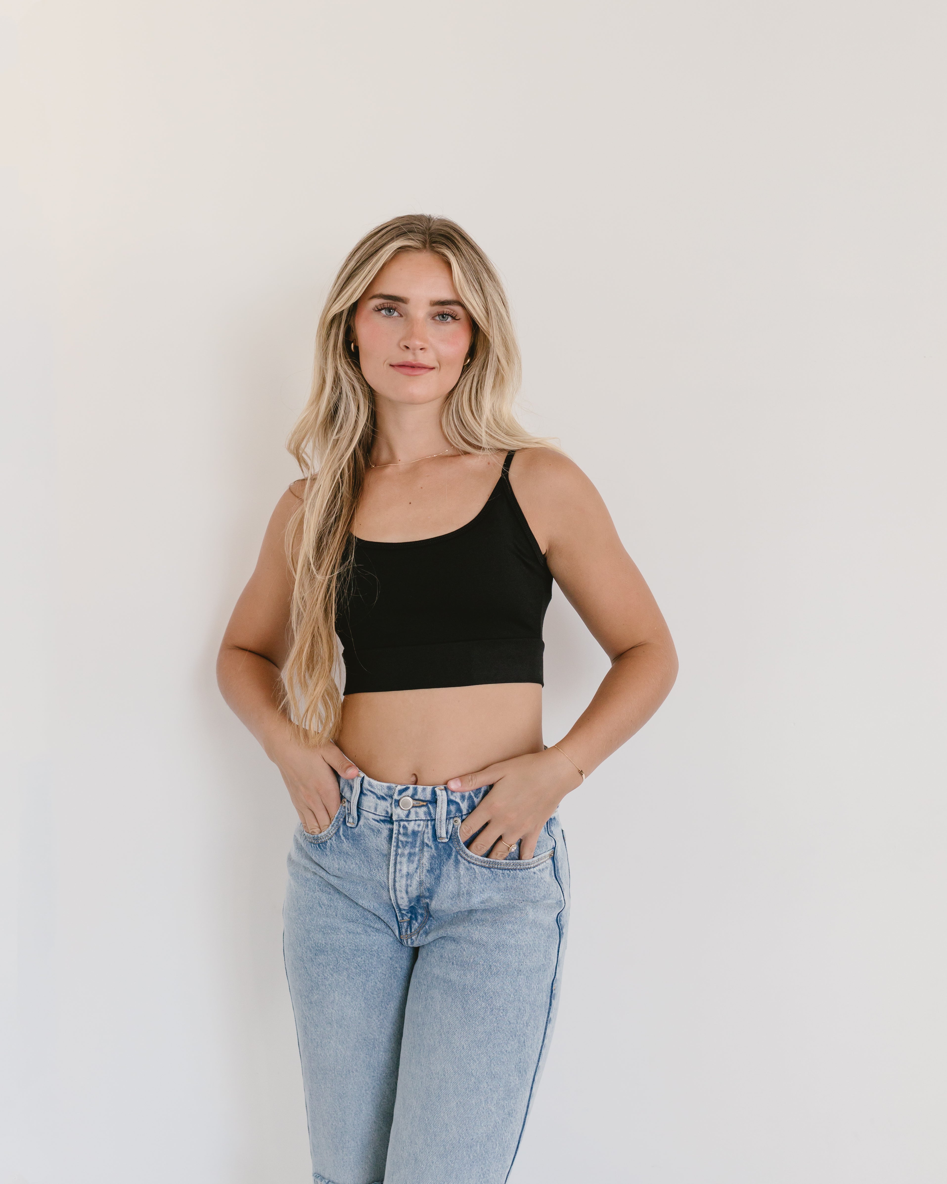 Spaghetti Strap Cami Halftee - P's One-Stop Shop 
