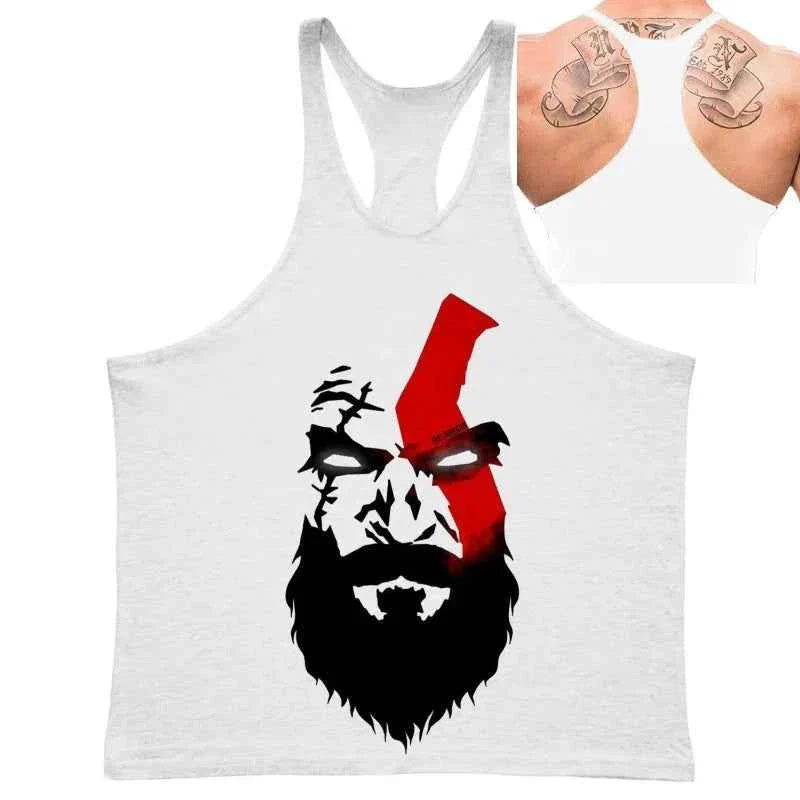 Spartan Print Men's Gym Tank Tops - P's One-Stop Shop 