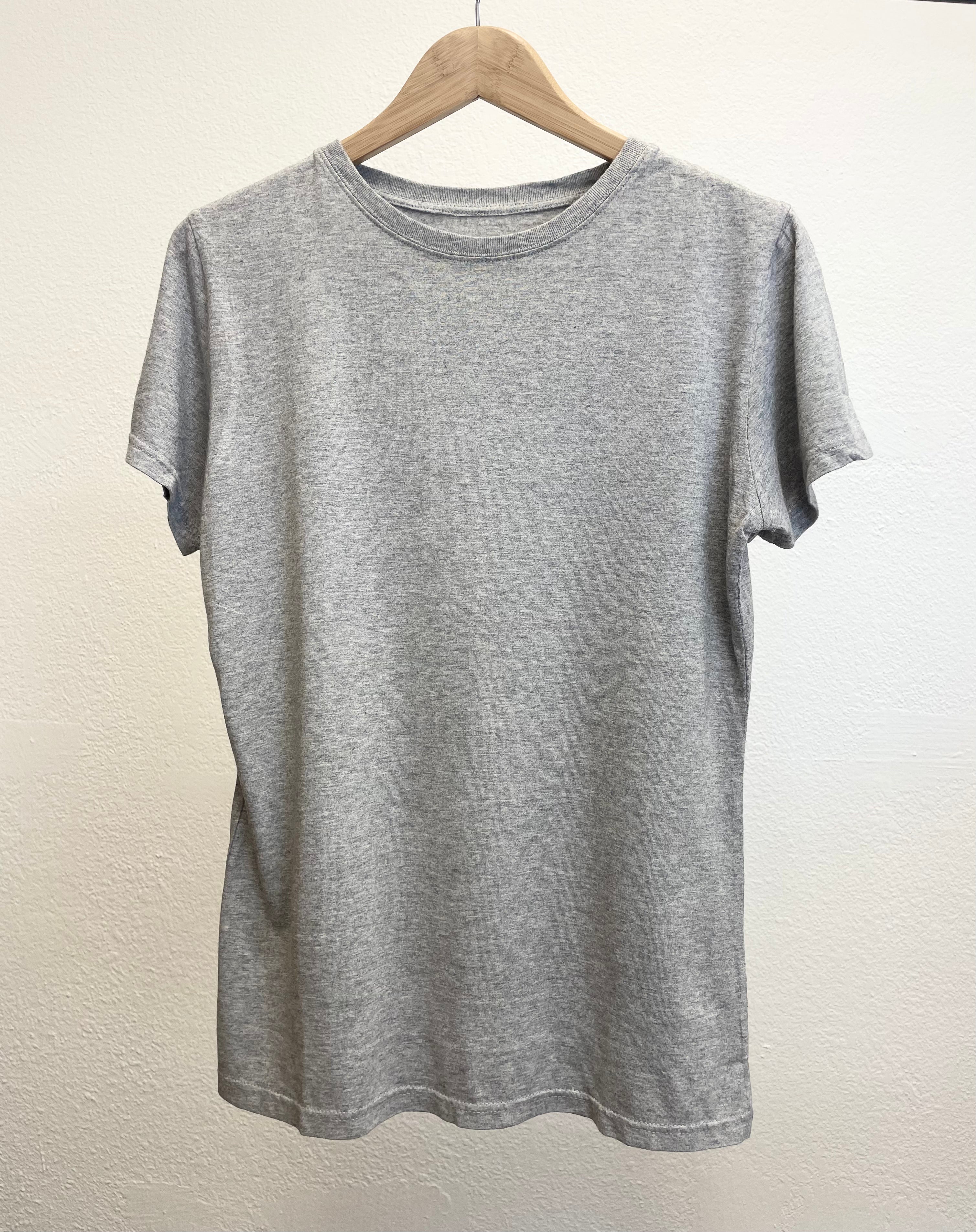 Spun Bamboo Women's Bamboo/Cotton Short Sleeve Crew Neck T-Shirt - Heather Grey - P's One-Stop Shop 