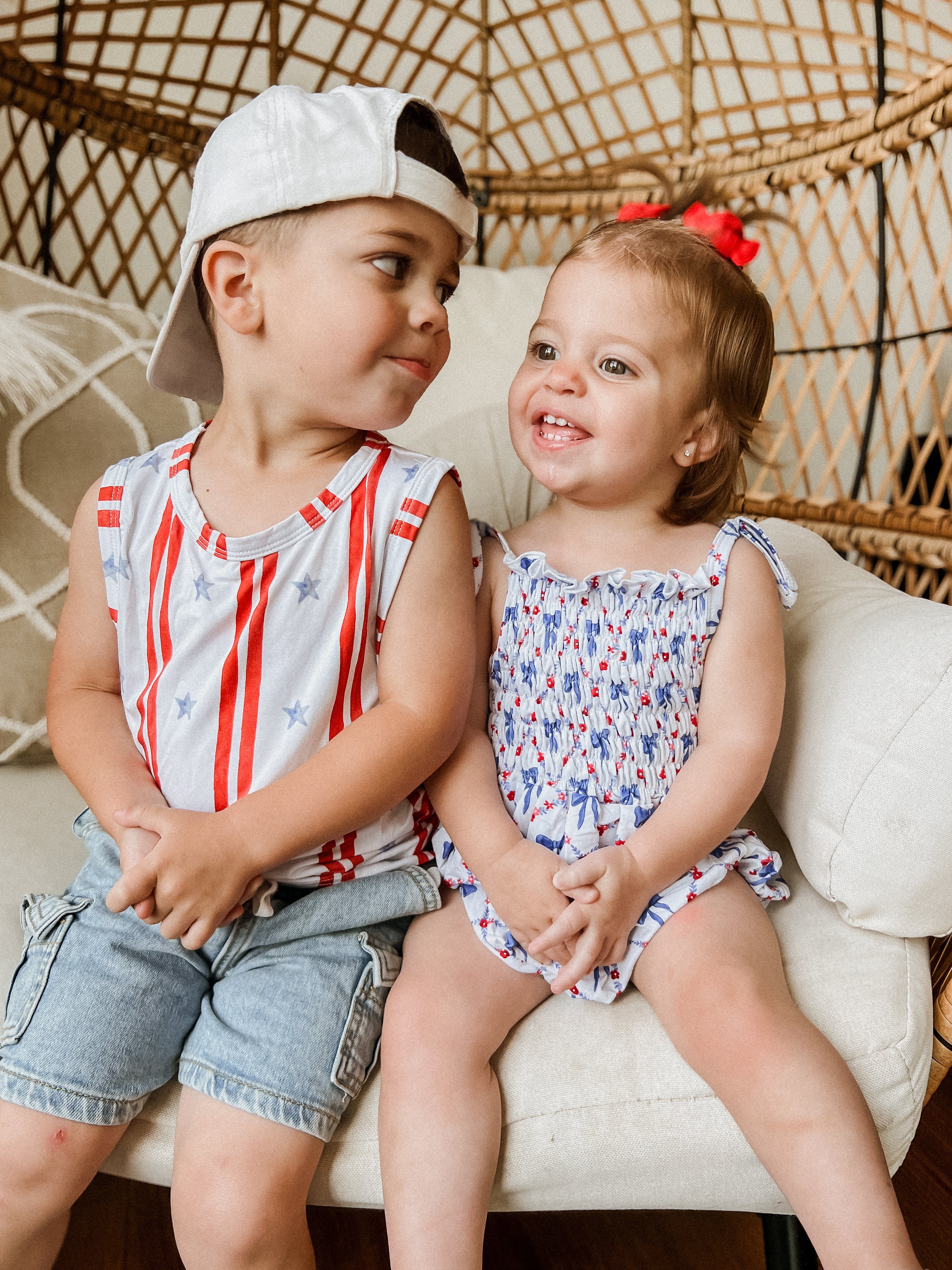 Stars & Stripes Bamboo Tank - P's One-Stop Shop 