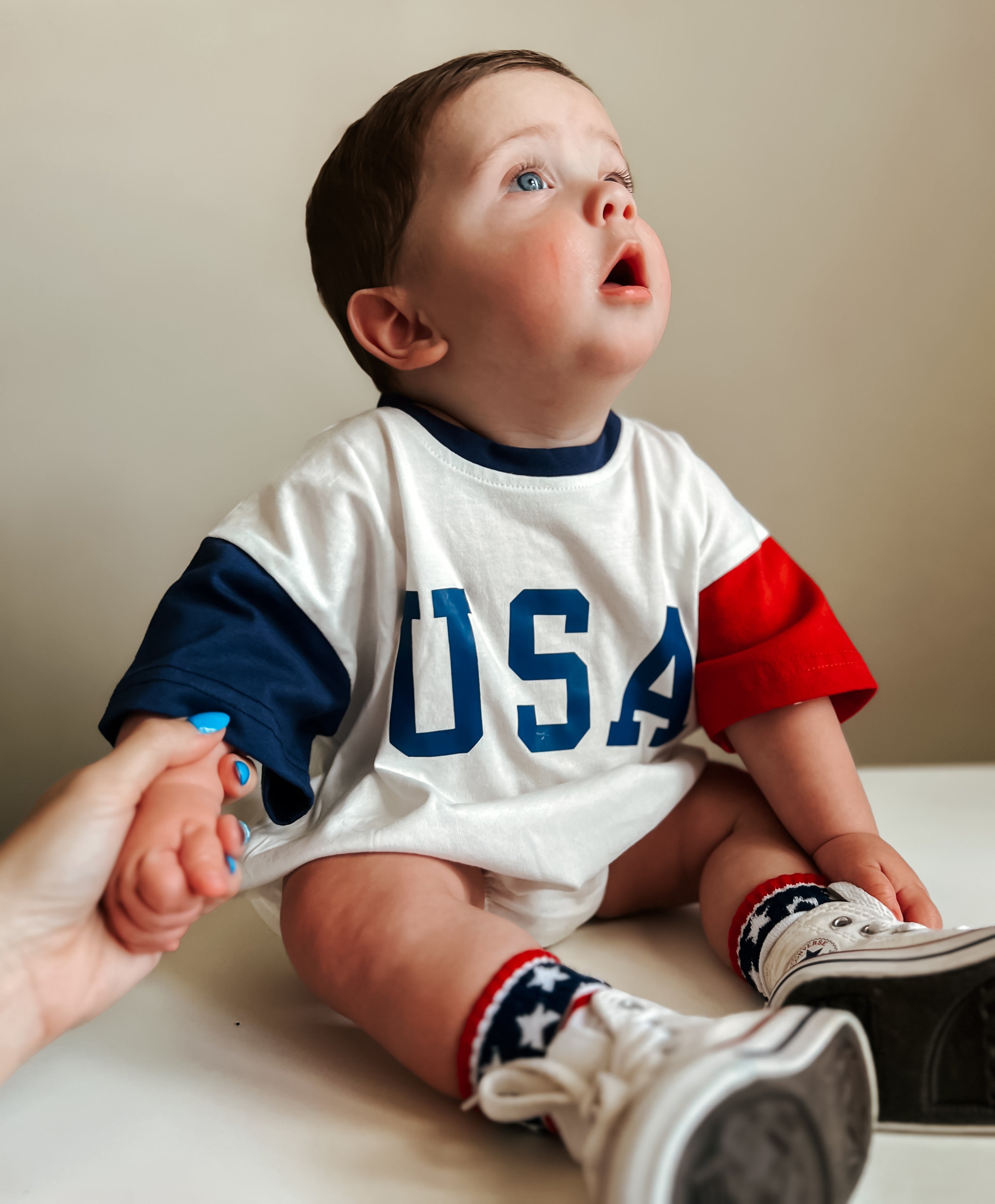 Stars and Stripes 4th of July Socks - Infant, Toddler, Youth & Adult Sizes - P's One-Stop Shop 
