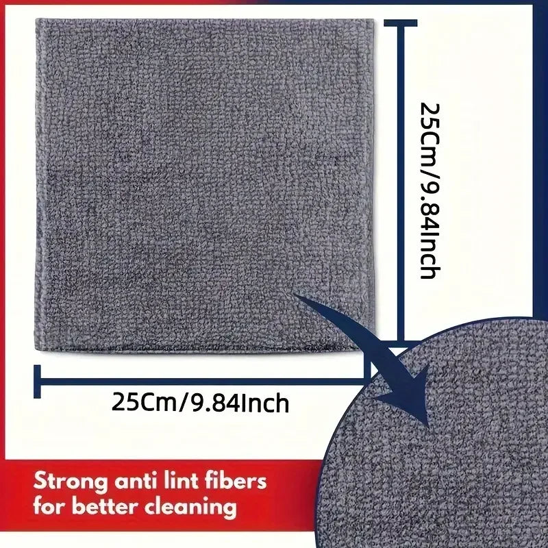 Thicken Microfiber Cleaning Cloths Lint Free Microfiber Cleaning Towel Cloths Reusable Cleaning Towels Absorbent for Car Window - P's One-Stop Shop 