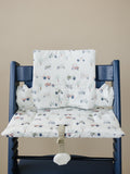 Tiny Tractors Cushion for the Stokke Tripp Trapp Highchair - Wipeable Cover - Baby Highchair Accessories - P's One-Stop Shop 