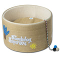 Touchcat 'Claw-ver Nest' Rounded Scratching Cat Bed w/ Teaser Toy - P's One-Stop Shop 