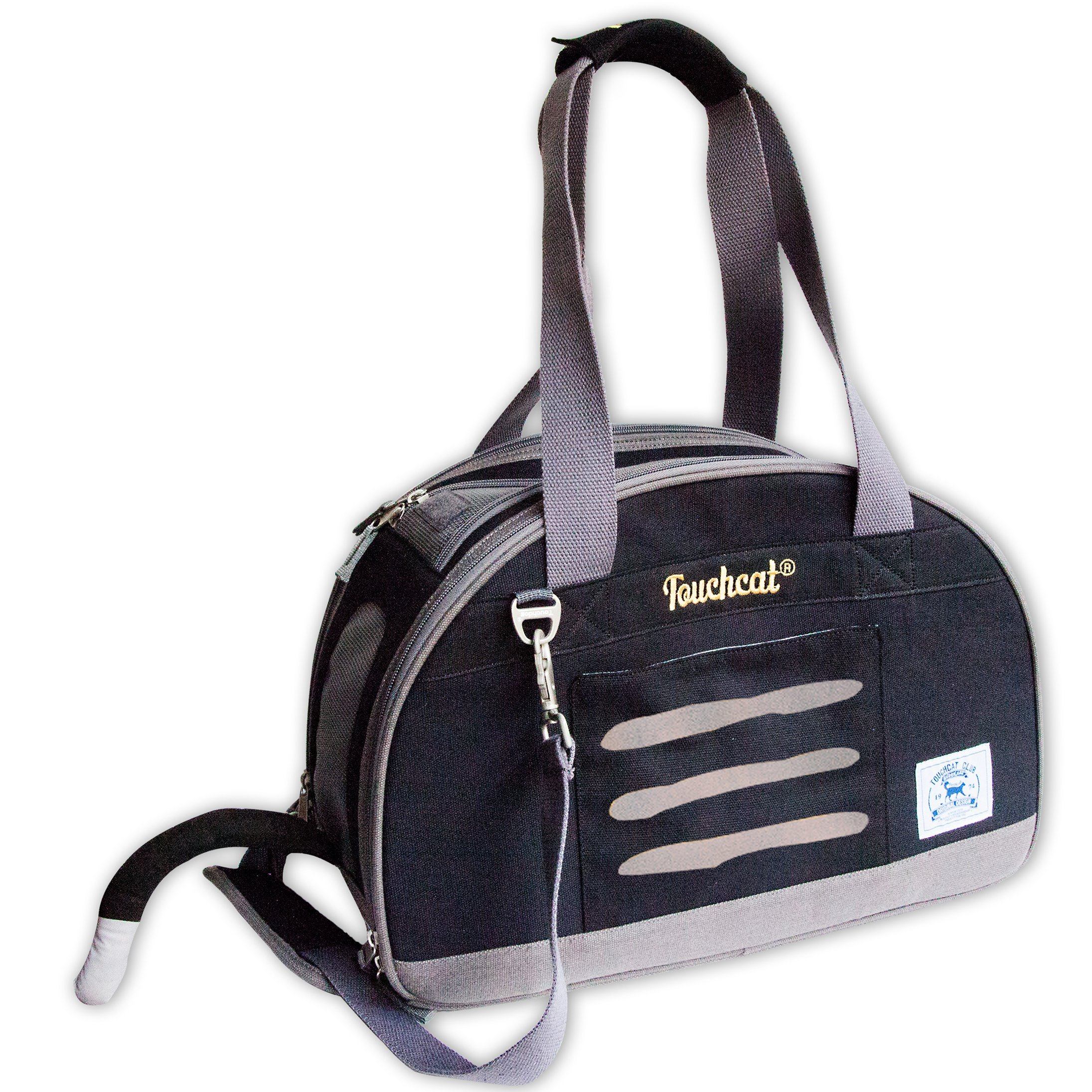 Touchcat 'Tote-Tails' Designer Airline Approved Collapsible Cat Carrier - P's One-Stop Shop 