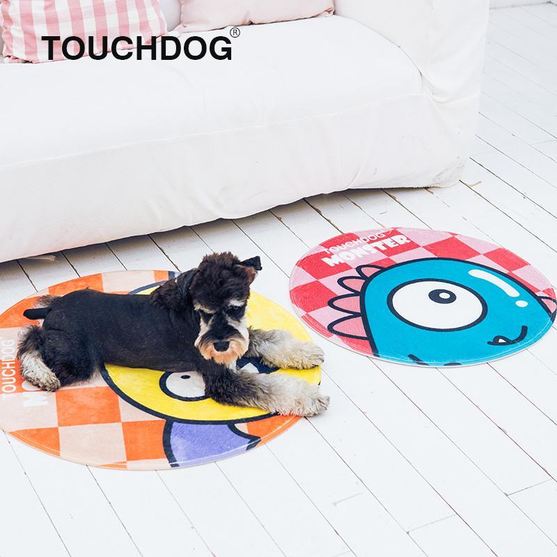 Touchdog Cartoon Alien Monster Rounded Cat and Dog Mat - P's One-Stop Shop 