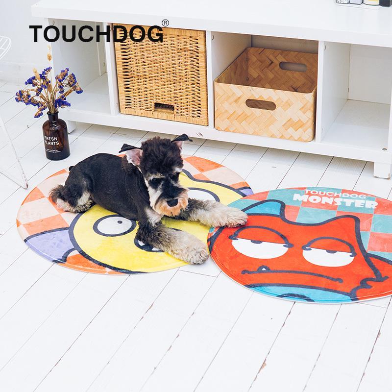 Touchdog Cartoon Alien Monster Rounded Cat and Dog Mat - P's One-Stop Shop 
