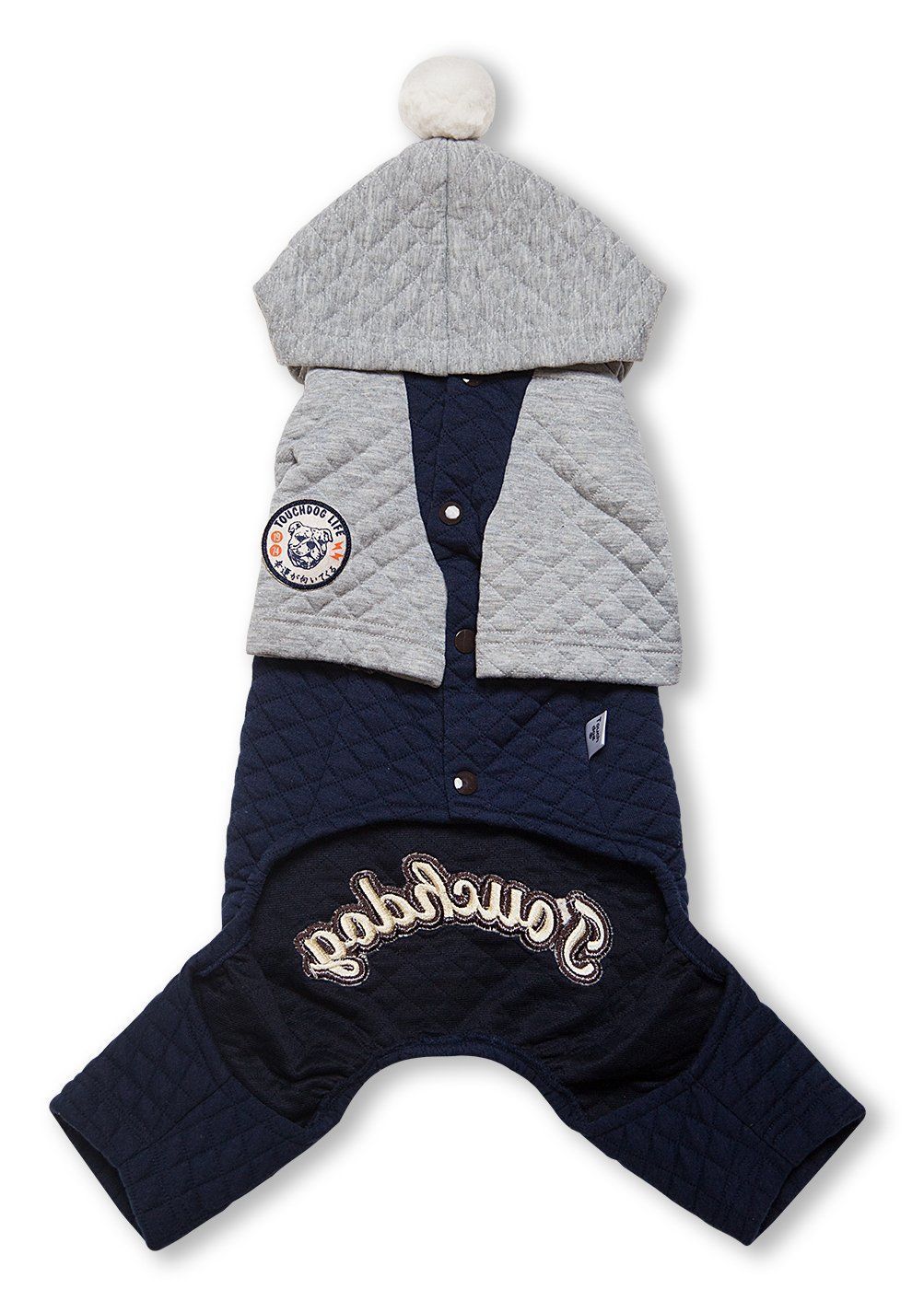 Touchdog ® Designer Quilted Full-Body Hooded Dog Sweater - P's One-Stop Shop 