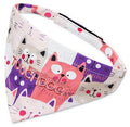 Touchdog ®'Head-Popper' Fashion Designer Printed Hook-and-Loop Dog Bandana - P's One-Stop Shop 