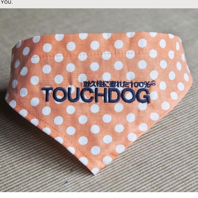 Touchdog Polka-dot Patterned Hook-and-Loop Fashion Dog Bandana - P's One-Stop Shop 