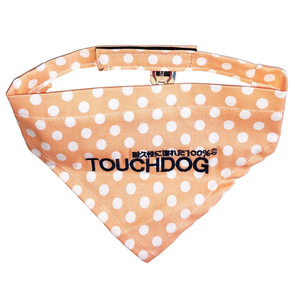 Touchdog Polka-dot Patterned Hook-and-Loop Fashion Dog Bandana - P's One-Stop Shop 