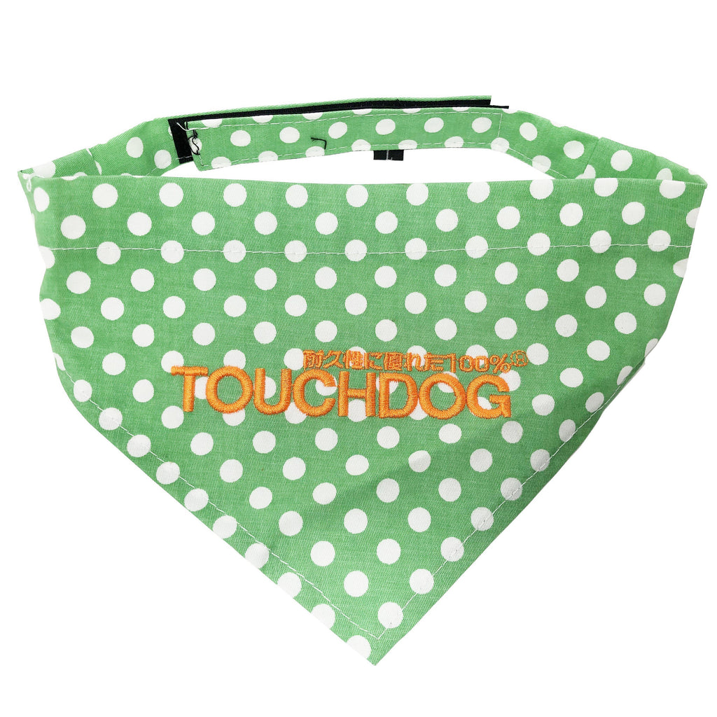 Touchdog Polka-dot Patterned Hook-and-Loop Fashion Dog Bandana - P's One-Stop Shop 