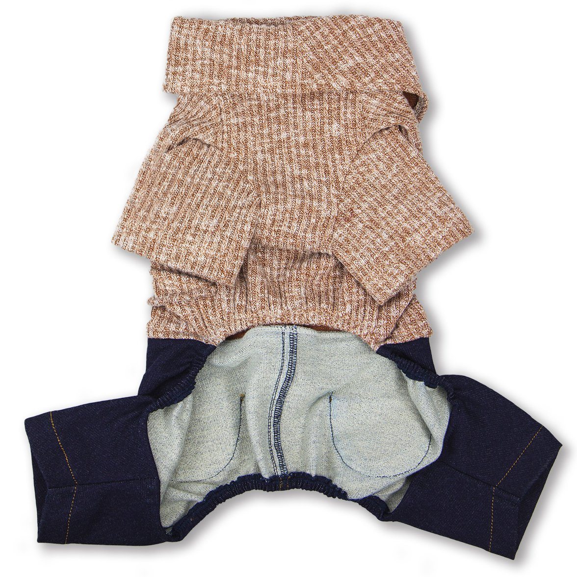 Touchdog Vogue Neck-Wrap Full Body Fashion Dog Sweater Outfit - P's One-Stop Shop 