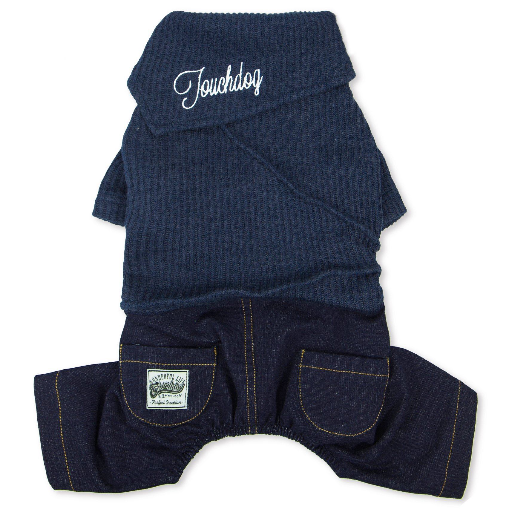 Touchdog Vogue Neck-Wrap Full Body Fashion Dog Sweater Outfit - P's One-Stop Shop 