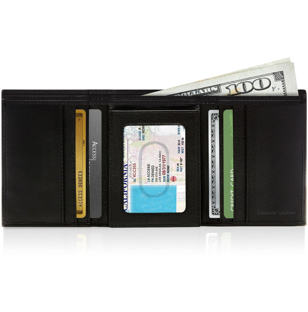 Trifold Wallet With Flip-Up ID - P's One-Stop Shop 