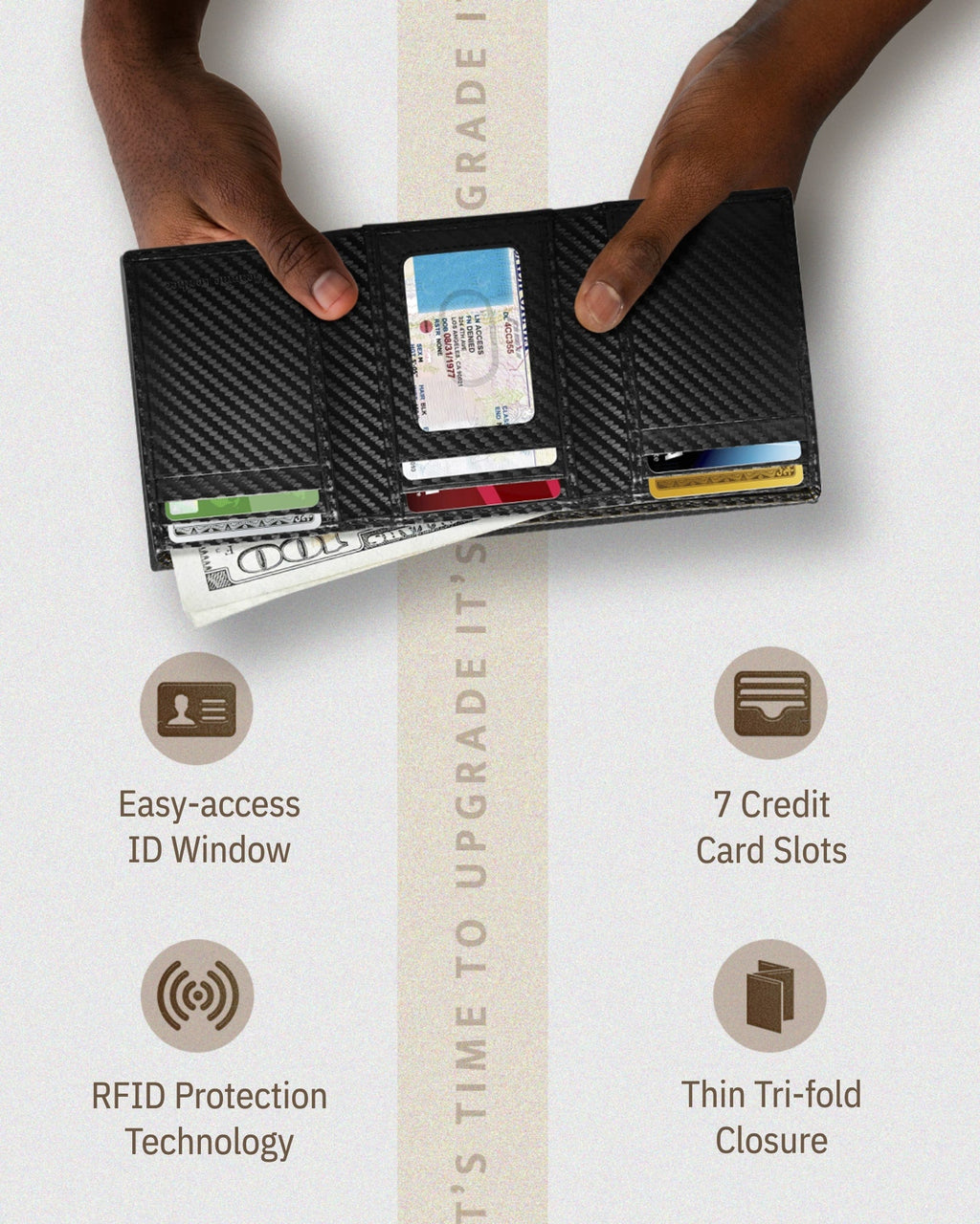 Trifold Wallet With ID Window - P's One-Stop Shop 