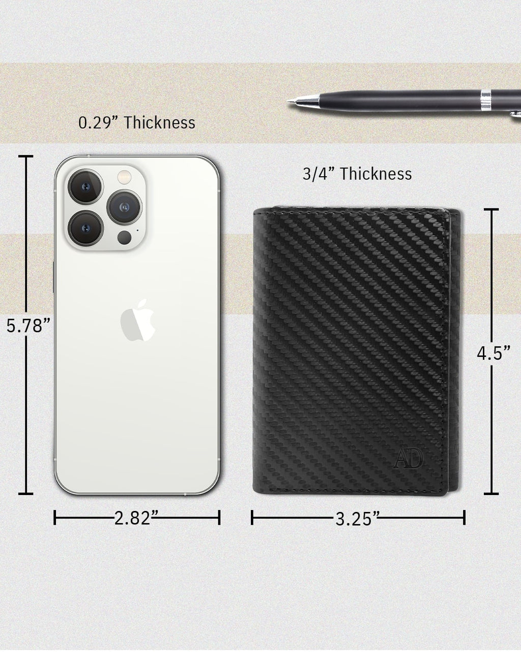 Trifold Wallet With ID Window - P's One-Stop Shop 